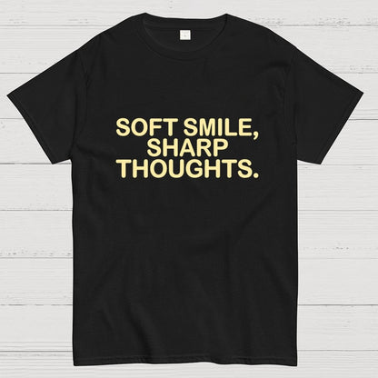 Soft Smile, Sharp Thoughts. Geek T-Shirt