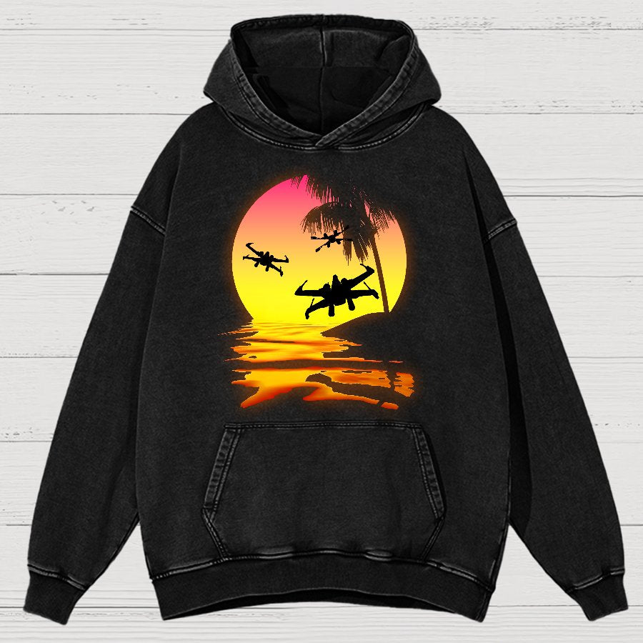 Put The Fighter Plane Next To It Vintage Distressed Hoodie