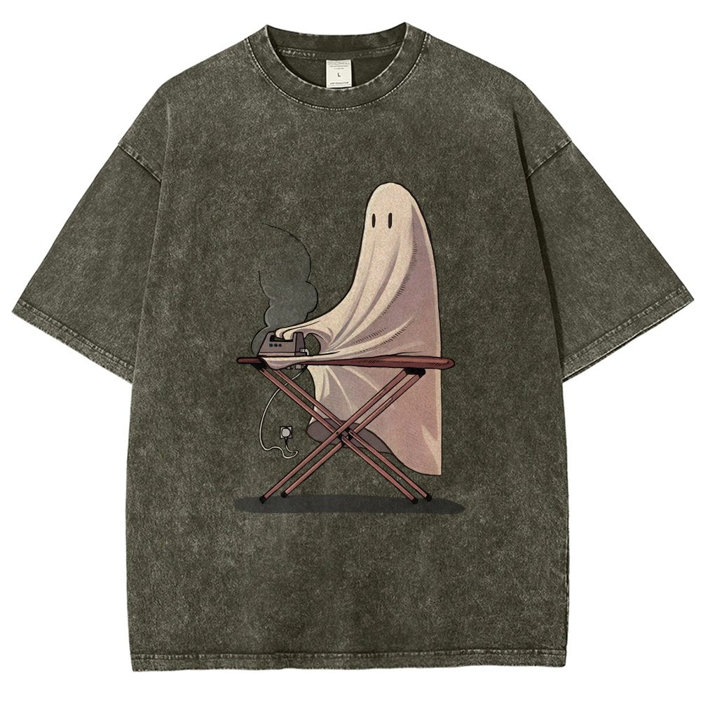 Self-Ironing Vintage Distressed T-shirt