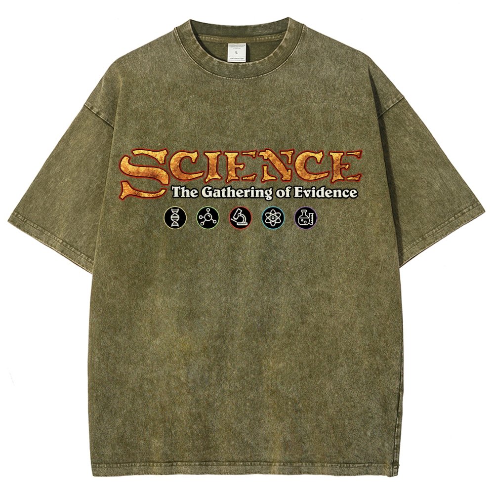 Science The Gathering of Evidence Vintage Distressed T-shirt