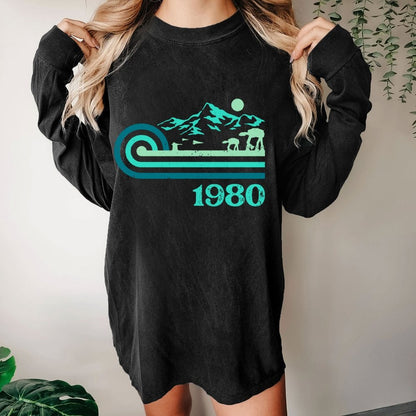 Retro Vintage Base Washed Long Sleeve Tee