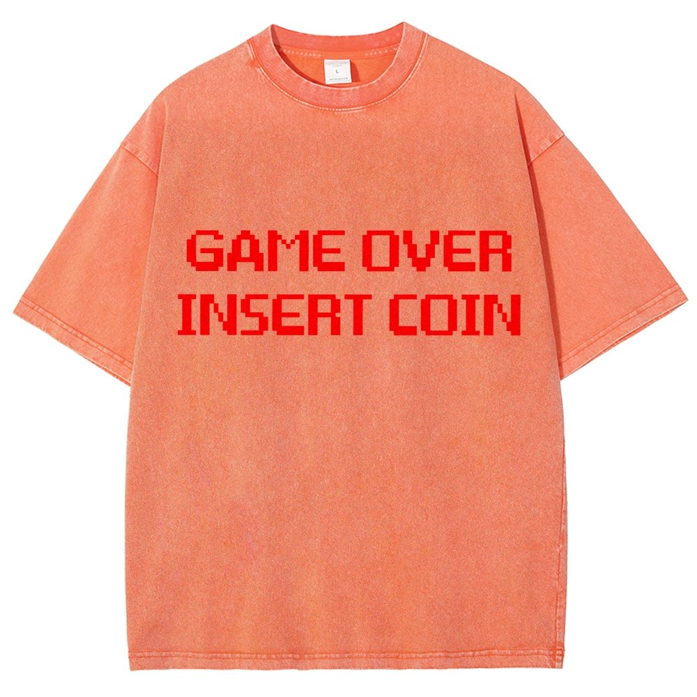 Game Over Vintage Distressed T-shirt