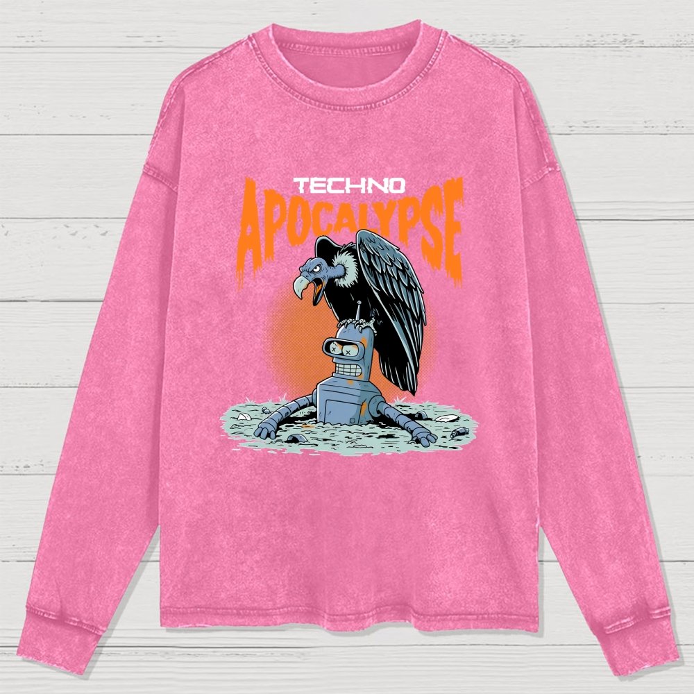 Washed Long Sleeve Tee 2507000354