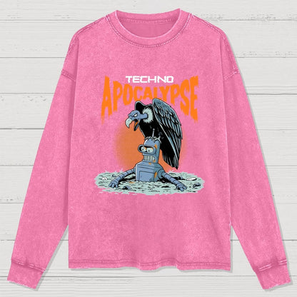 Washed Long Sleeve Tee 2507000354
