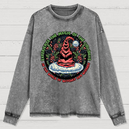 Magic of the Holidays Washed Long Sleeve Tee