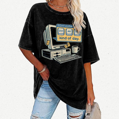 Just Another day Vintage Distressed T-shirt