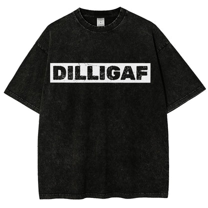 DILLIGAFF - Do I Look Like I Give A F... Vintage Distressed T-shirt