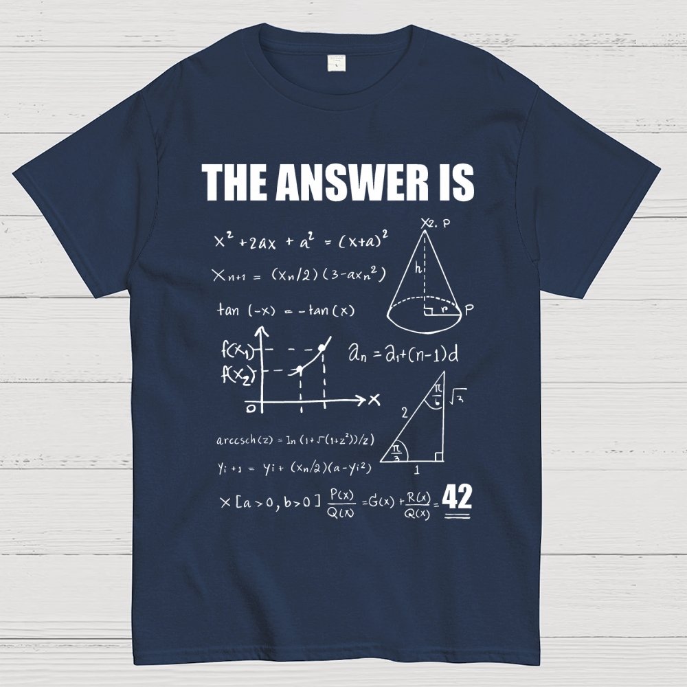 42 The Answer To Life The Universe Geek T-Shirt
