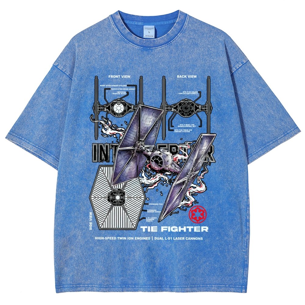 The Interceptor Fighter Vintage Distressed T-shirt