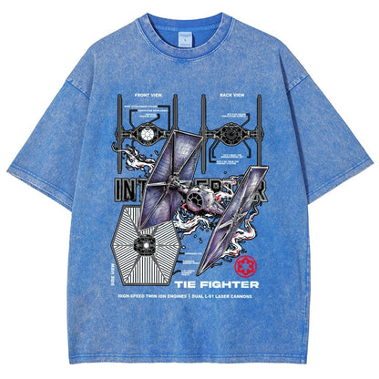 The Interceptor Fighter Vintage Distressed T-shirt