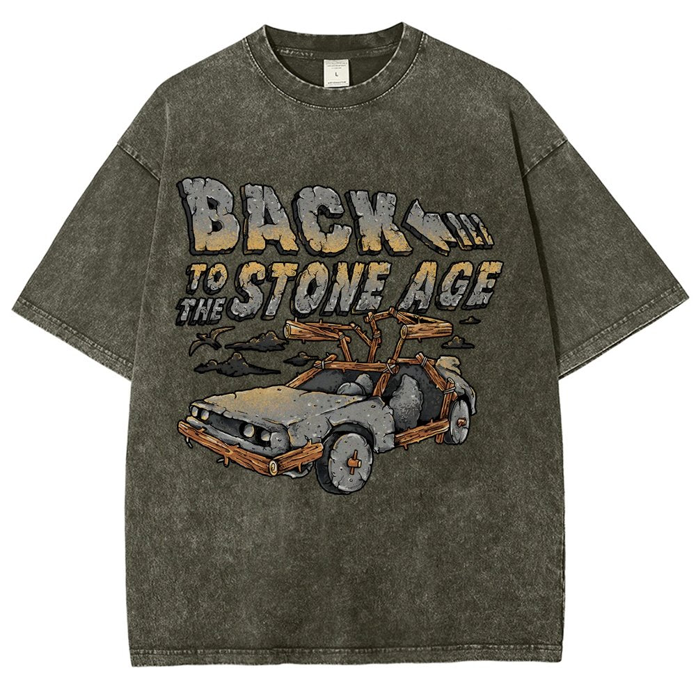 STONE AGE Vintage Distressed T-shirt