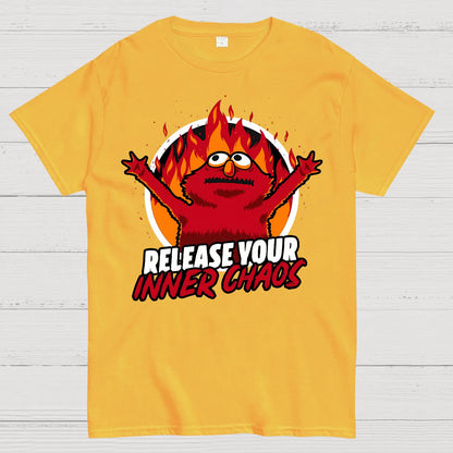 Chaos Puppet Fire Geek T-Shirt