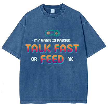 Feed the Gamer Vintage Distressed T-shirt