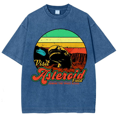 Visit Asteroid Admire The Space Slugs Vintage Distressed T-shirt