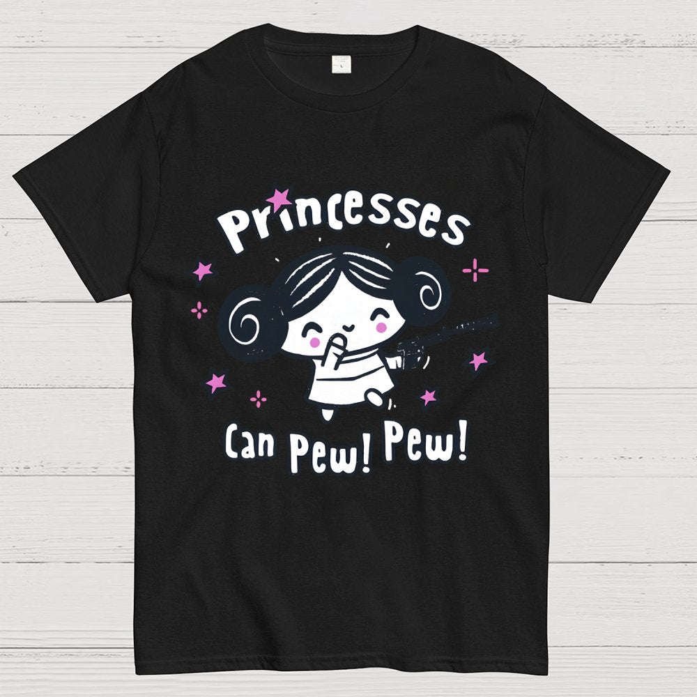 Princesses Can Pew! Pew! Too Geek T-Shirt