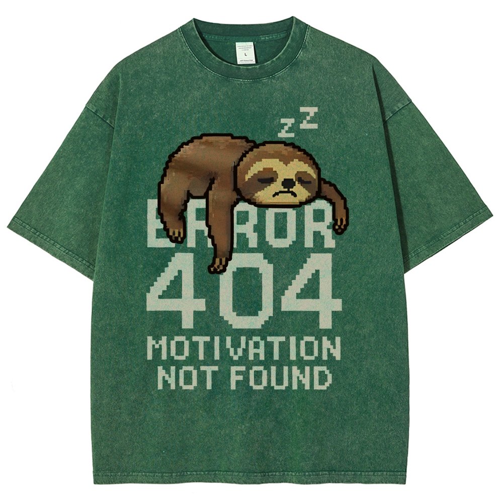 Error 404- Motivation Not Found Vintage Distressed T-shirt