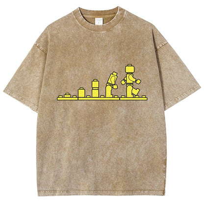 Bricks Evolution Vintage Distressed T-shirt