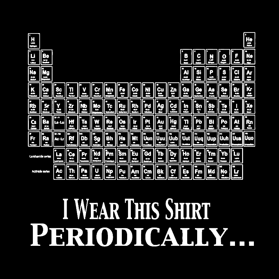 I Wear This Shirt Periodically Geek T-Shirt