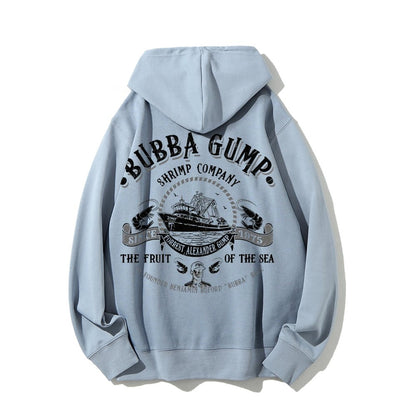 The Fruit Of The Sea Printed Back Unisex Cotton Hoodie
