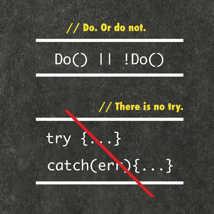 There is No Try in Code (JavaScript)  Vintage Distressed T-shirt
