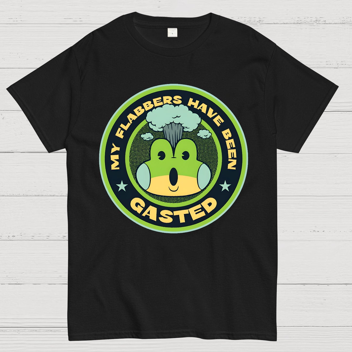 My Flabbers Have Been Gasted Funny Frog Geek T-Shirt