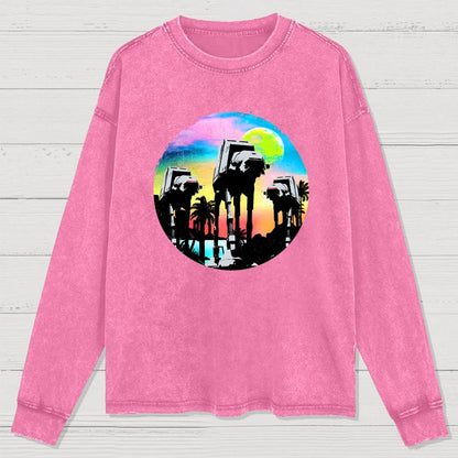 Retro Walker Adventure Washed Long Sleeve Tee