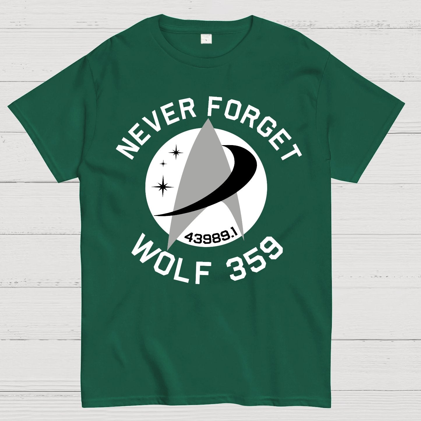 Never Forget Wolf 359 Geek T-Shirt