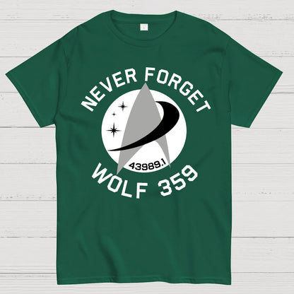 Never Forget Wolf 359 Geek T-Shirt