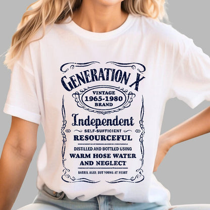 GEN X Barrel Aged, But Young At Heart Geek T-Shirt