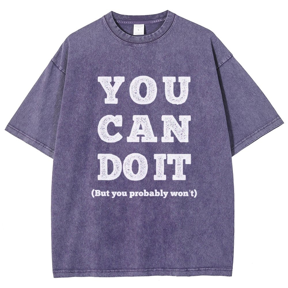 You Can Do It Vintage Distressed T-shirt