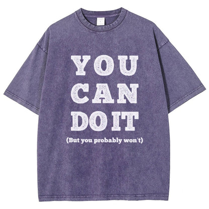 You Can Do It Vintage Distressed T-shirt