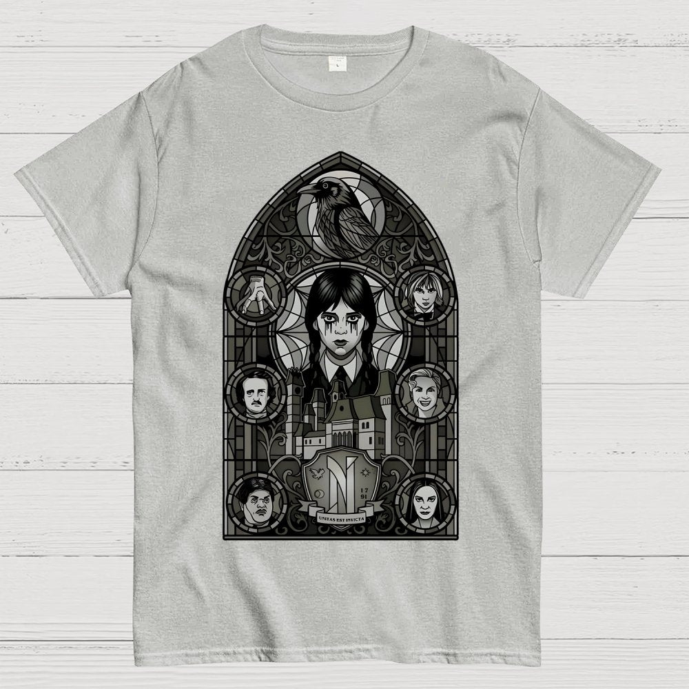 Stained Glass of Outcasts Geek T-Shirt