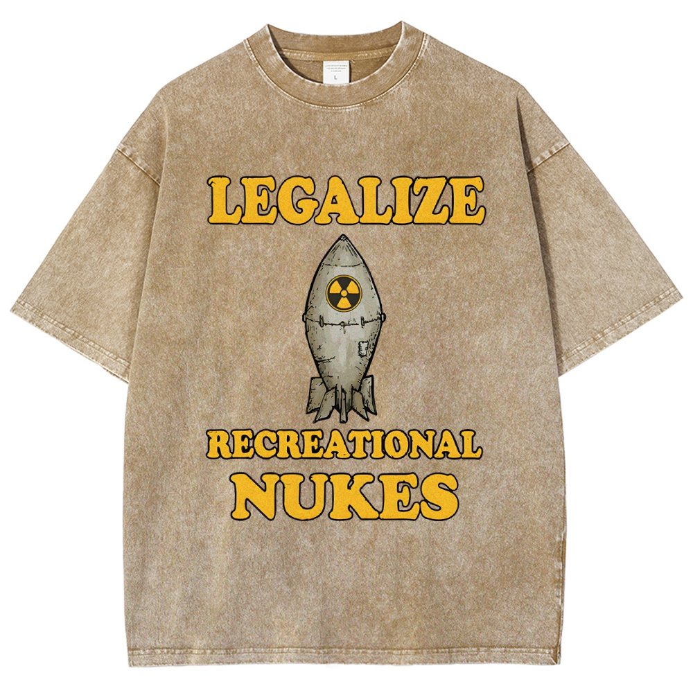 Legalize Recreational Nukes Vintage Distressed T-shirt