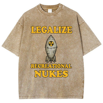 Legalize Recreational Nukes Vintage Distressed T-shirt