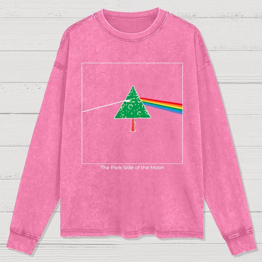 The Park Side of the Moon Washed Long Sleeve Tee