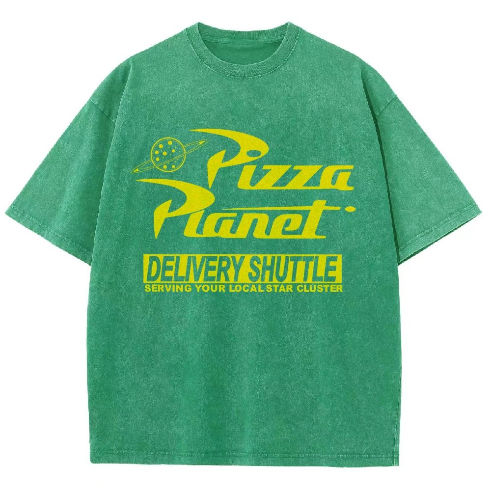 Cosmic Pizza Delivery Vintage Distressed T-shirt
