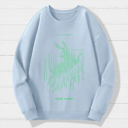 White Rabbit Geek Cotton Sweatshirt