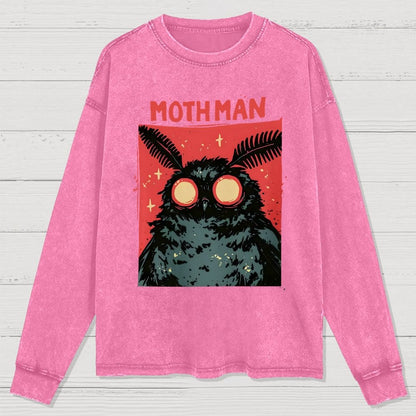 Cryptid Mothman Washed Long Sleeve Tee