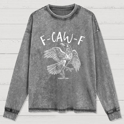 F-Caw-F Washed Long Sleeve Tee