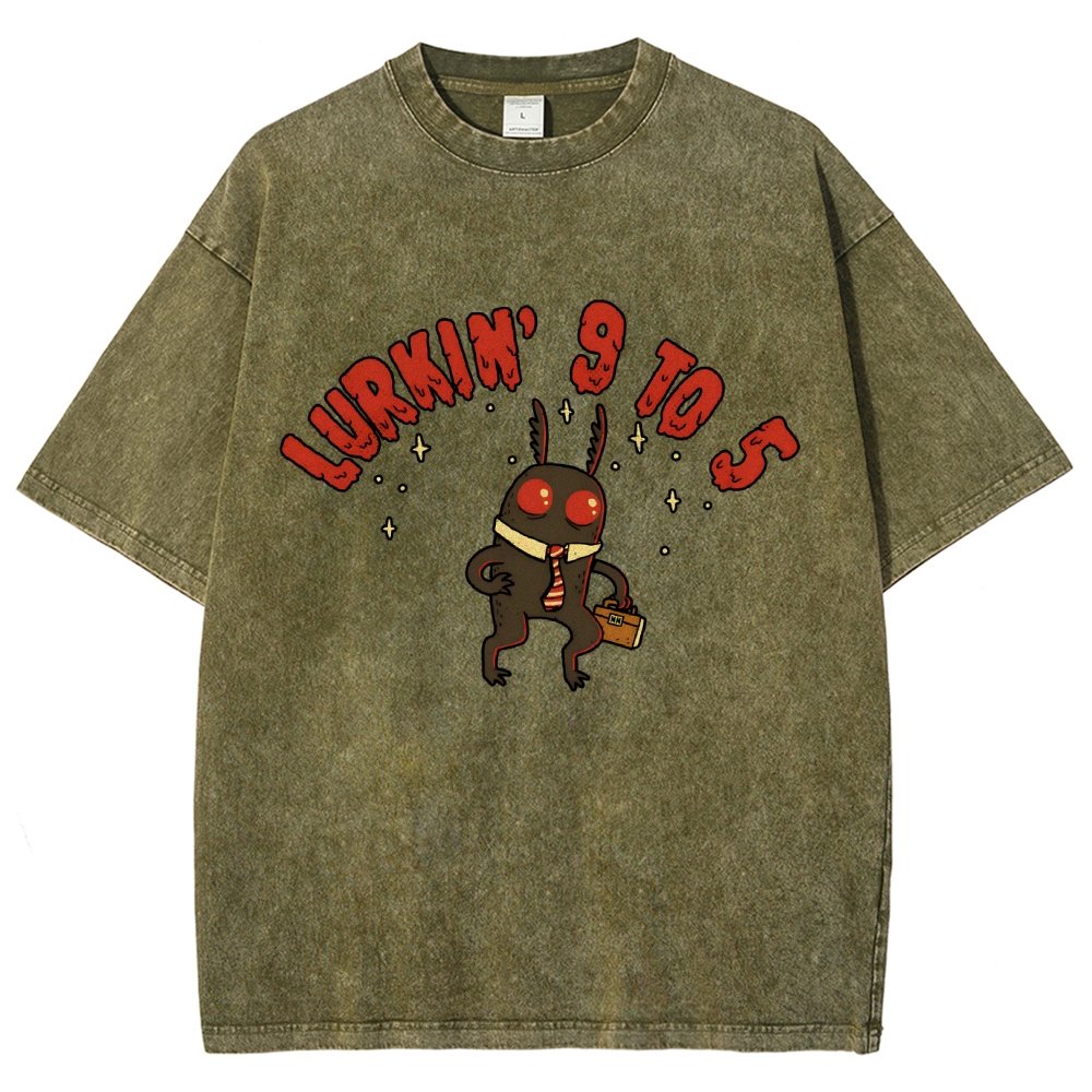 Mothman's Day Job Vintage Distressed T-shirt