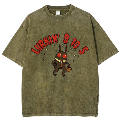 Mothman's Day Job Vintage Distressed T-shirt