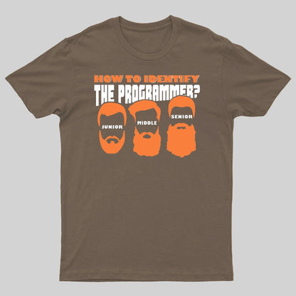 How To Identify The Programmer Funny Programmer Geeky T-Shirt
