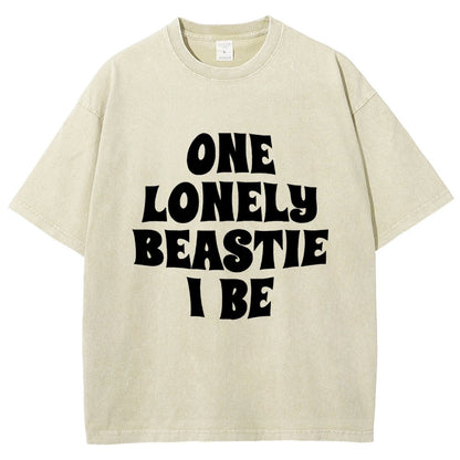 One Lonely Beastie I Be Vintage Distressed T-shirt