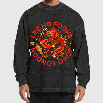 Mystery Place's (Mythical Beasts of London) Washed Long Sleeve Tee