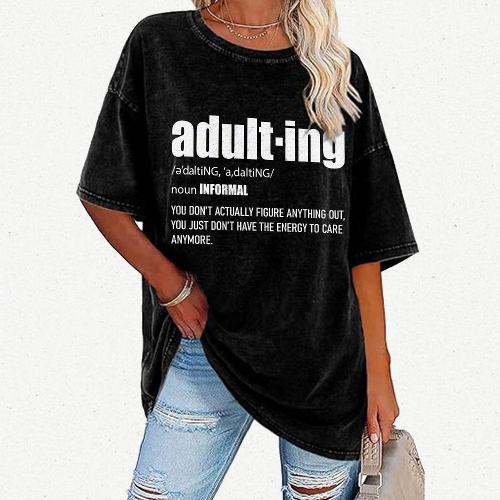 ADULT-ING Vintage Distressed T-shirt