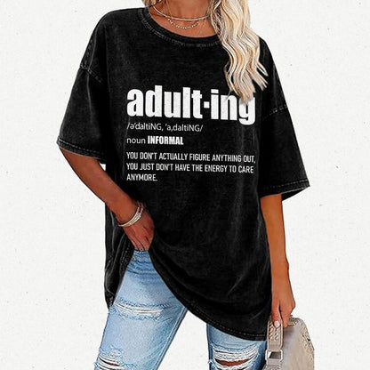 ADULT-ING Vintage Distressed T-shirt