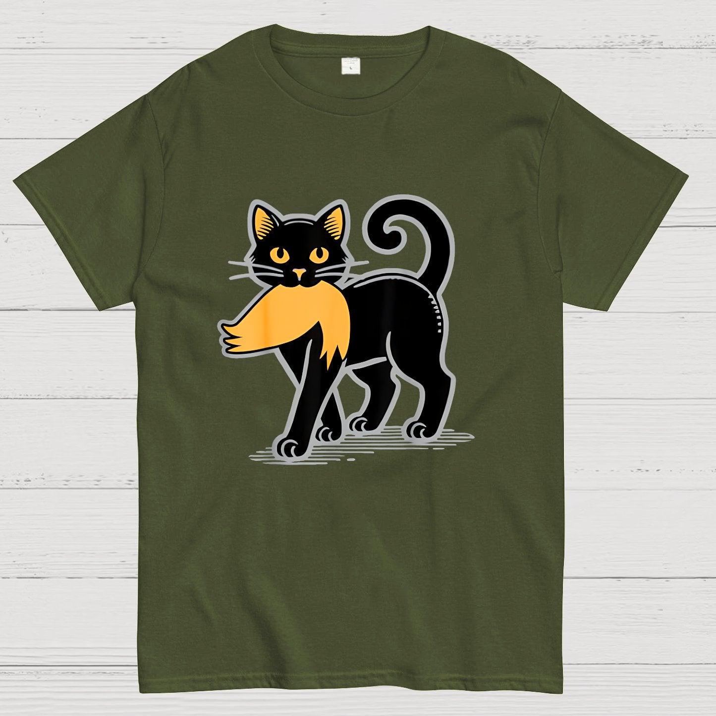 Black Cat Sarcasm Geek T-Shirt