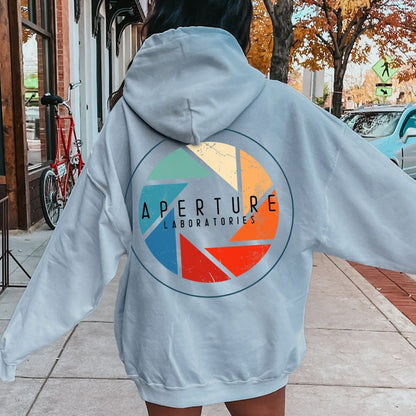 Aperture Printed Back Unisex Cotton Hoodie
