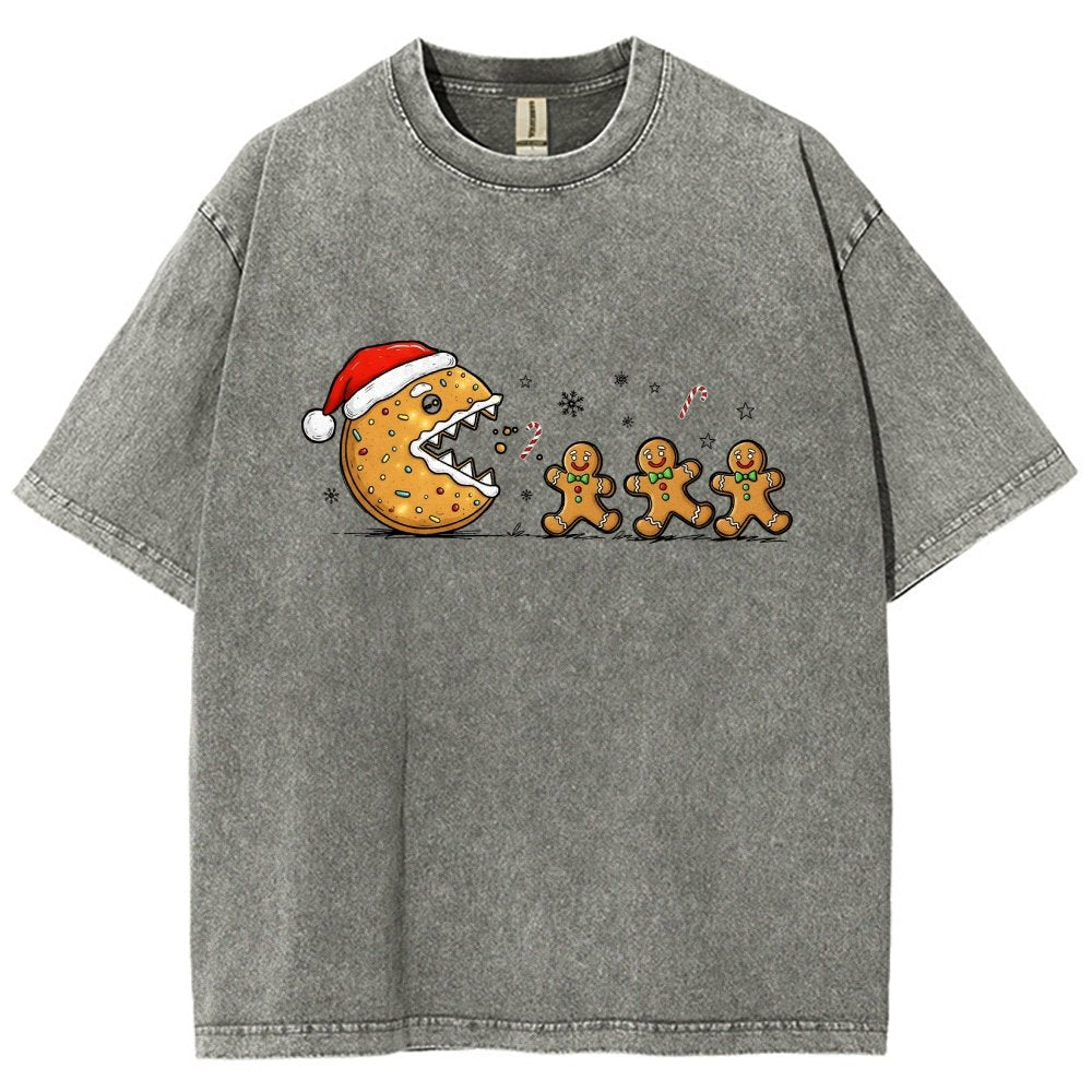 Christmas Cookie Vintage Distressed T-shirt
