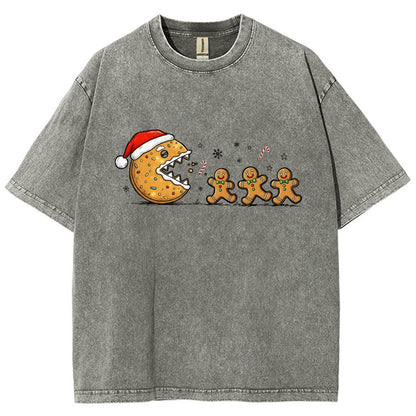 Christmas Cookie Vintage Distressed T-shirt